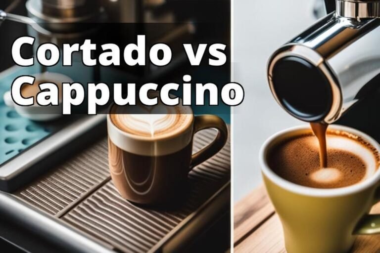The featured image for this article could be a side-by-side comparison of a cortado and a cappuccino